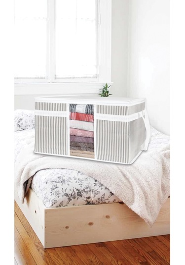 Pencereli Yastık Hurcu Hurç Gri