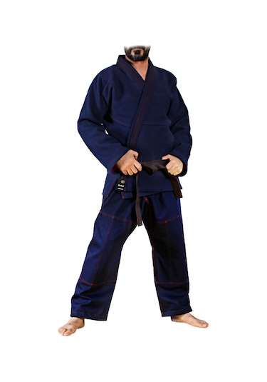 Dosmai Astarlı Profesyonel Jijutsu Elbisesi Kuşaksız Laciv Sb102 Mavi