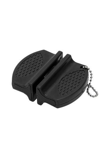 Springsun Siyah Taşınabilir Mini Bıçak Kesici - Anti Kayma Kollü, Çift Taraflı Carbide Ve Seramik Uçlar, Dış Mekan Ve Mutfak İçin Uygun