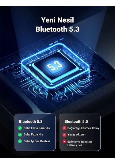 Bluetooth Usb Adaptör Versiyon 5.3 Stick Dongle Edr & Ble Windows 11/10/8.1/7 Uyumlu