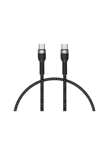 Kilifone - Type-c To Type-c Pd Kablo Shira Serisi 30cm - Siyah - T25279 Siyah