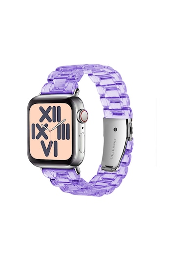 E2M Apple Uyumlu  Watch 42-44mm KRD-22 Candy Leylak Kordon