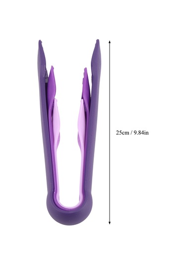 Lemestar Üçlü Gıda Kolu - Sağlıklı Plastik, Kaymaz Tutma, Yıkama Kolay - Ev, Kamp, Parti İçin Mor Mor
