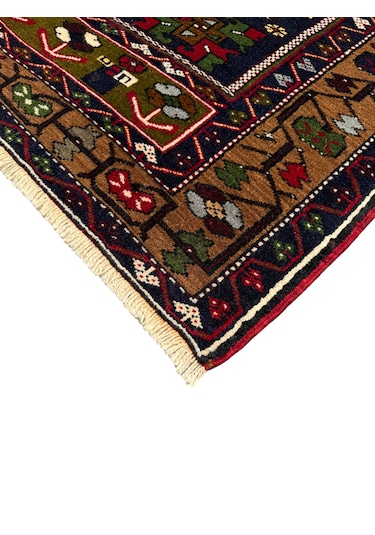 El Dokuma Sıfır Büyük Yahyalı Halısı 133x235 Lacivert Yün Halı