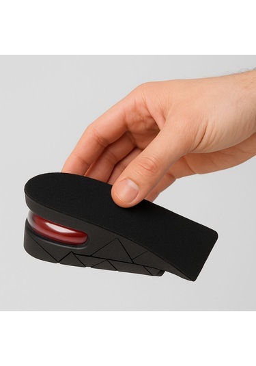 5 Cm Boy Uzatıcı Silikon Ortopedik Topuk Tabanlık Yüksek Konforlu Gizli Yükseltici Ped Unisex