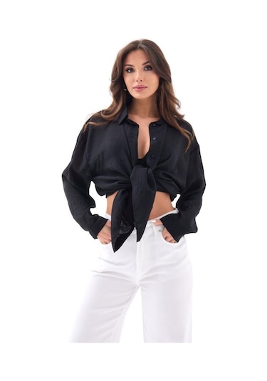 7423 Gömlek-siyah Si Yah