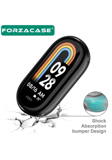 Forzacase Xiaomi Smart Band 10 İle Uyumlu Önü Kapalı Ekran Korumalı Silikon Kılıf - Fc010