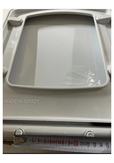 Kare Yavaş Kapanan Klozet Kapağı Amortisörlü Kapak Hijyenik Kapak Üstten Montajlı Kare Klozet Kapak Beyaz