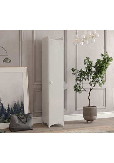 Patiko Swing Bdlp 047 Tek Kapılı Çok Amaçlı Dolap Beyaz