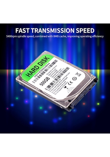 Xiyyadms 2.5 İnç 320gb Sata Iıı Mekanik Disk - 5400rpm Devir, 8mb Önbellek, Taşınabilir Depolama Hdyz320gb04