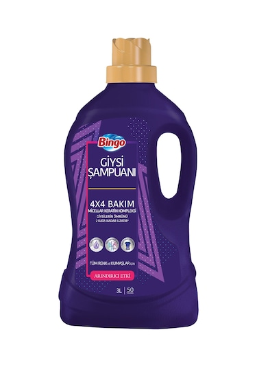 Bingo Arındırıcı Etki Giysi Şampuanı 6 x 3 L