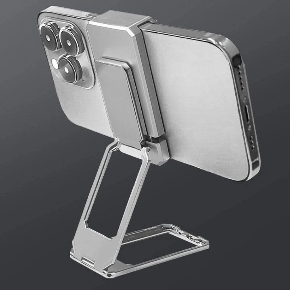 İpek Yıldızı 360 Derece Dönen Tüm Telefon Tipleri İle Uyumlu Metal Telefon Standı Braket