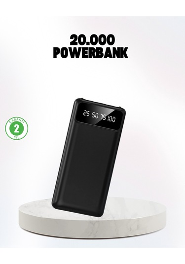 Çoklu Güvenlik Korumalı 20.000 Mah Powerbank Fener Özellikli Çoklu