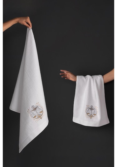 Varol %100 Microcotton Üst Kalite Havlu Seti Burç Nakışlı Terazi-standart Terazi Diğer