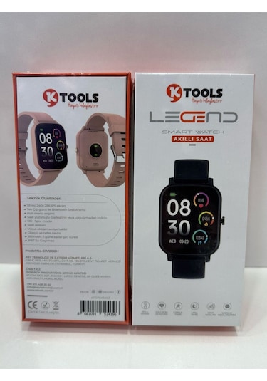 Ktools Legend Bej 2 Yıl Türkiye Garantili Gümüş Kayış Akıllı Saat