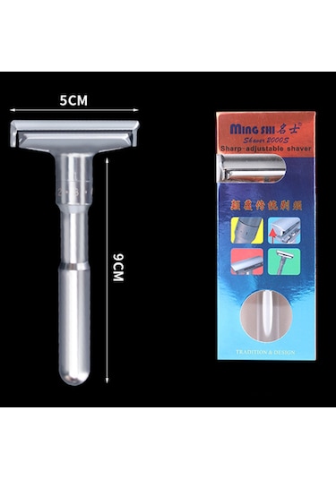 Sones Ayarlanabilir Güvenlik Jileti Çift Kenarlı Klasik Erkek Tıraş Makinesi 5 Bıçaklı Tüy Alma Makinesi