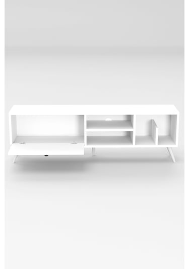 Lena Tv Sehpası, Tv Standı, Televizyon Ünitesi Beyaz