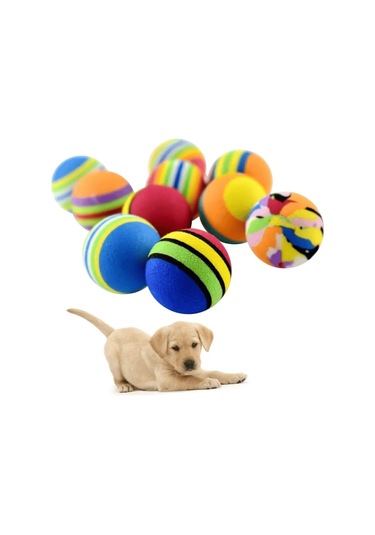 Pribor 4 Lü Kedi Köpek Evcil Hayvan Sünger Oyun Topu