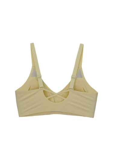 Kadın Silikonlu Lazer Kesim Sütyen B Cup Bgl-st04721 ekru