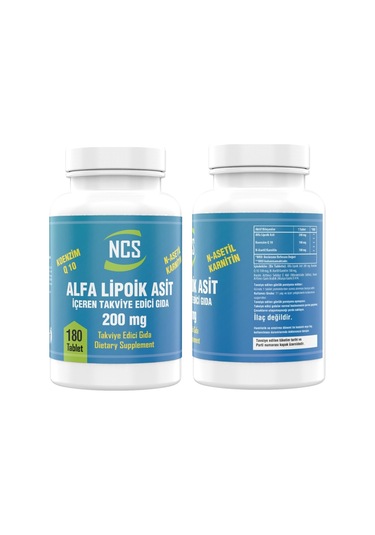 Ncs L-carnitine 100 Mg Koenzim Q10 Alpha Lipoic Acid 200 Mg Coenz
