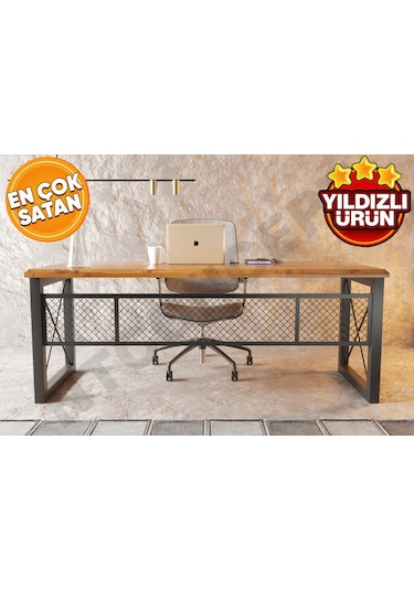 Ntconcept Truva Doğal Ahşap Ofis Ve Çalışma Masası