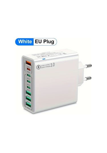 Xuweiwei Kaxoe 45w Çoklu Bağlantı Hızlı Şarj Cihazı Sarı Usb C Duvar Adaptörü Qc 3 0 Iphone Samsung Uyumlu İçin Sarı