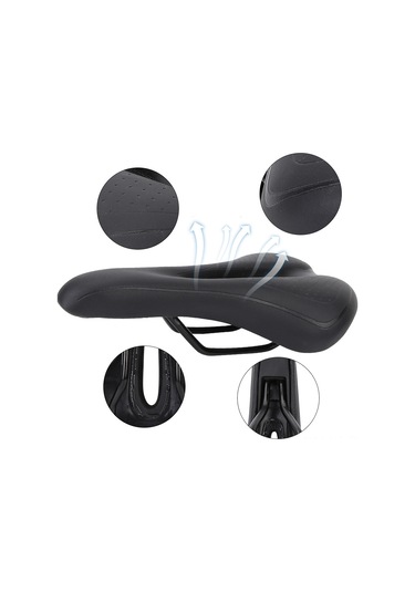 Yunboo Dağ Bisikleti Joku: Pu Yüzeyli, Jel Tamponlu, Ergonomik Ve Delikli Tasarım, Metal Raylı Şok Emici Oturak Diğer