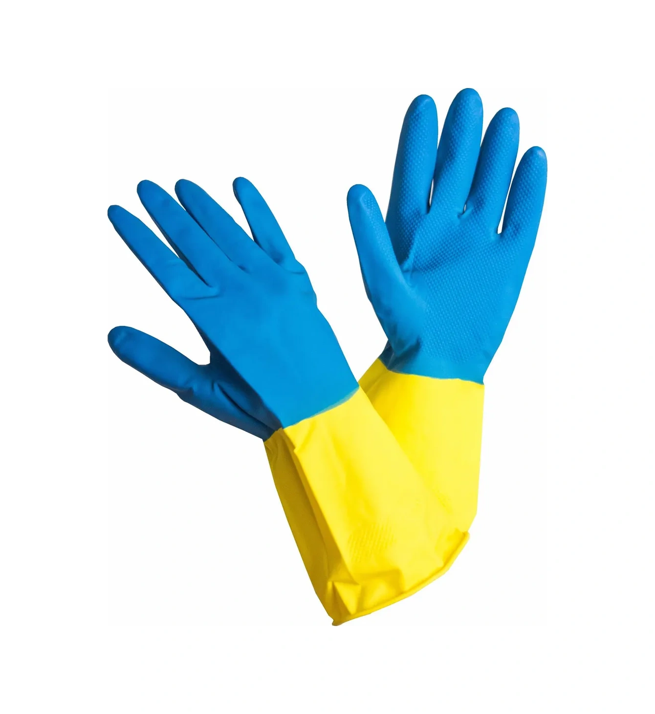 Mainstream Home Temizlik Ve Ev İşleri İçin Lastik Temizlik Eldivenleri, Bicolor Lateks. 341551270