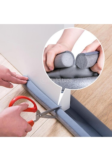 Homyl Esnek Kapı Sızdırmazlık Şeridi Taslak Gri