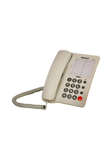 Multitek MS 21 Kablolu Telefon Krem