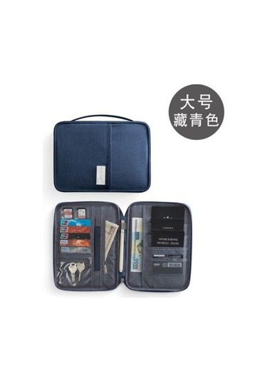 Yifomall Siyah Küçük Seyahat Pasaport Çantası - Oxford Kumaş Su Geçirmez, Çok Fonksiyonlu Kimlik Kartı Ve Para Saklama Çantası