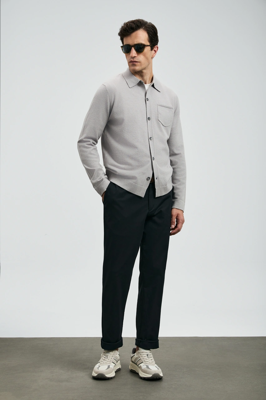 Lufian Rumı Smart Erkek Chino Pantolon Slim Fit Siyah Siyah 112190336100100 Siyah