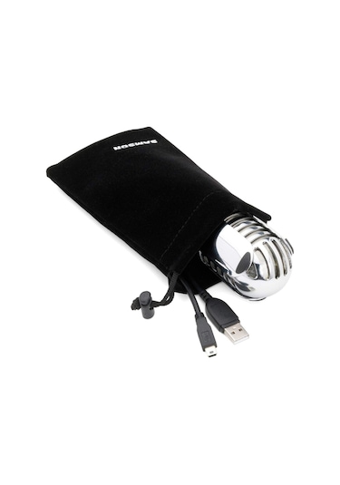 Meteor Mic Usb Mikrofon, Taşınabilir Stüdyo Kondansatör Mikrofonu, Chrome