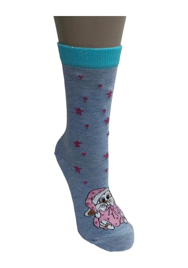 3'lü Set Pamuklu Yılbaşı Kadın Soket Çorap-çok Renkli Çok Renkli