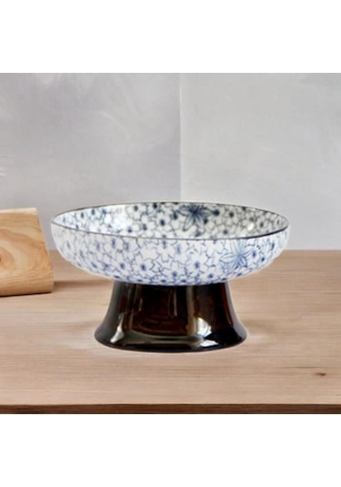 Suntek Tatlı Aperatif Tepsisi Masa Dekoru Ayaklı Çiçekler