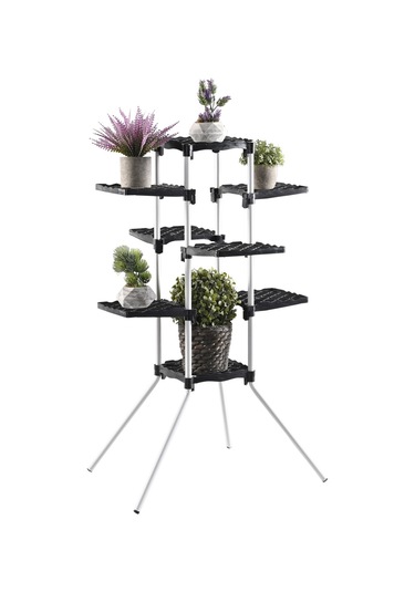 Sebro 8 Raflı Dekoratif Çiçek Standı Çiçek Bahçesi Saksı Standı Diğer
