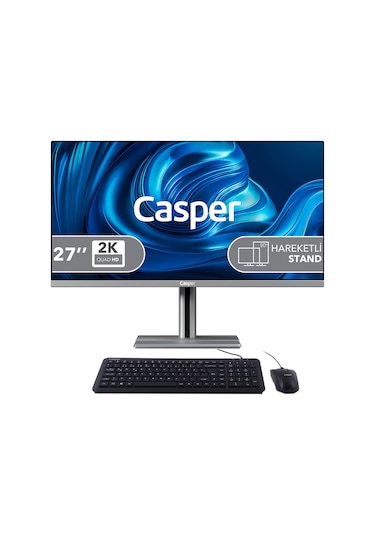 Casper Nirvana A87.1362-DX00X-V-G i7-13620H 32 GB 2 TB Nvme SSD 27" Free Dos AIO Masaüstü Bilgisayar
