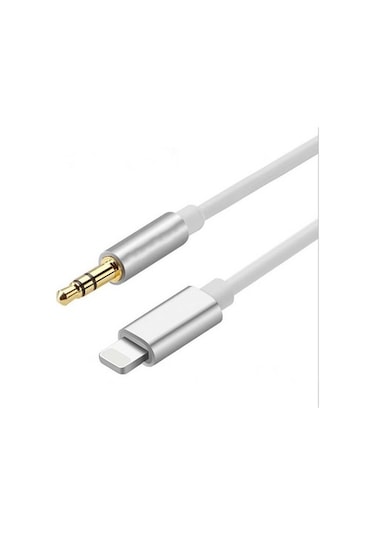 Apple Uyumlu iPhone iPad Lightning To 3.5mm Ses Çevirici Aux Kablo 1m