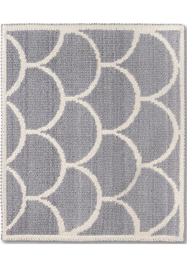 Pearl Doğal Pamuklu 2'li Banyo Paspas Seti 60x100+50x60 Cm Gri Çok Renkli