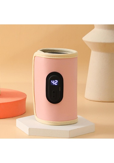 Suntek Taşınabilir Şişe Isıtıcı Süt Anne Sütü Pembe