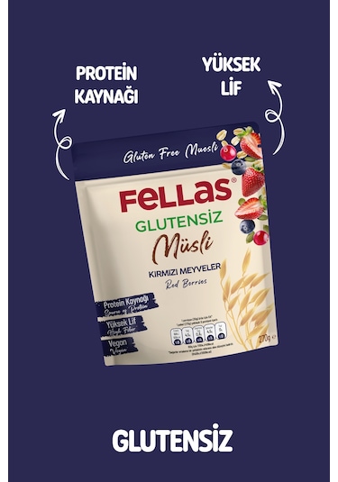 Fellas Kırmızı Meyveli 270g + Karışık Kuruyemişli 270g