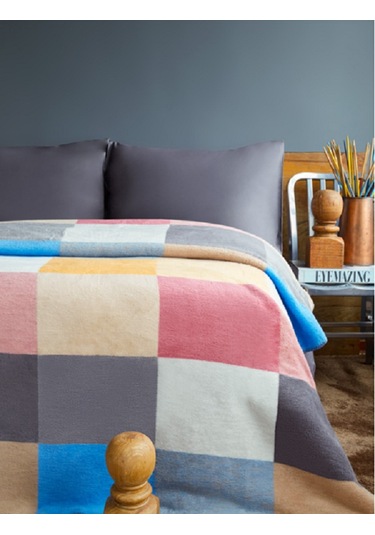 Sesli Home Lüks Peluş Battaniye 20222A Tek Kişilik 160 x 220 CM