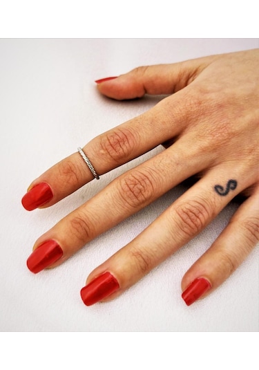 GÜMÜŞ KAPLAMA KARARMAZ ALTTAN AYARLI EKLEM YÜZÜK-YÜZÜK13 Gümüş