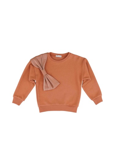 Bestkids Kız Çocuk Fiyonk Detaylı Sweatshirt 001