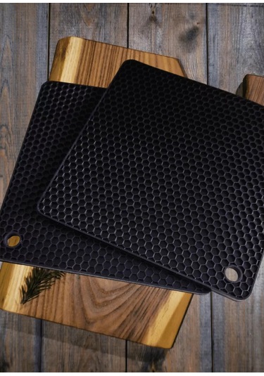 Happy Nest Silikon Mutfak Eldivenleri 2'li Set 196367620 Siyah