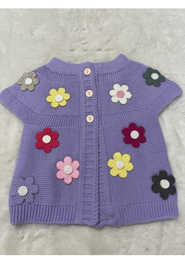 Patyalı Örme Yelek LİLA