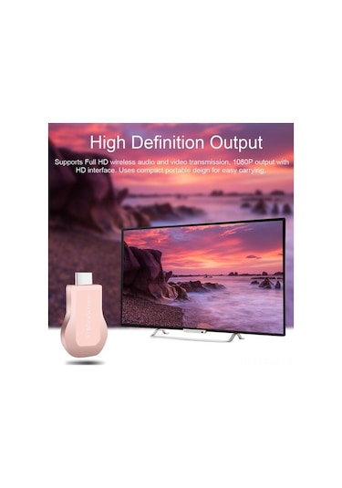 Kablosuz Wifi Ekran Yansıtıcı - Android/ios İçin Full Hd 1080p Miracast, Airplay Ve Dlna Desteği