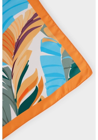 Defacto Kadın Desenli Fular G1577ax25wnog203 Turuncu