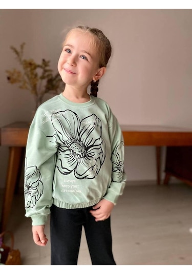 Kız Çocuk İspanyol Paca 2'li Takım Yeşil