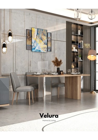 Hisar Yemek Odası Takımı Yemek Masası + 4 Adet Sandalye Beyaz